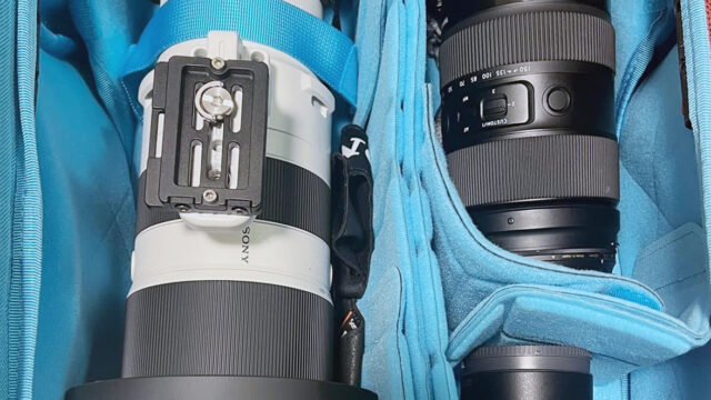 【機材収納例】テンジン 35L/40L/45L/50L 共通 SONY α＋400-800mm