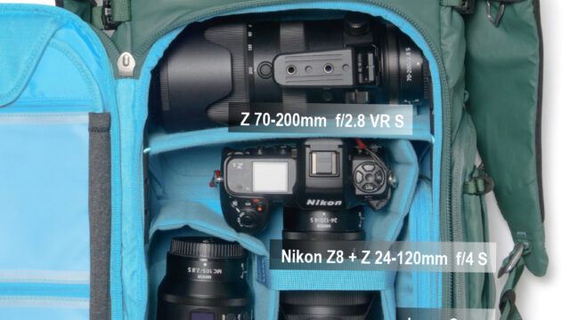 【機材収納例】テンジン 25L/30L 共通 Nikon Z システム
