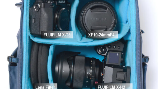 【機材収納例】メトロポリス 16L ＋ FUJIFILM X システム