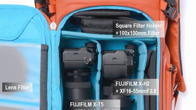 【機材収納例】テンジン 25L/30L 共通 FUJIFILM X システム
